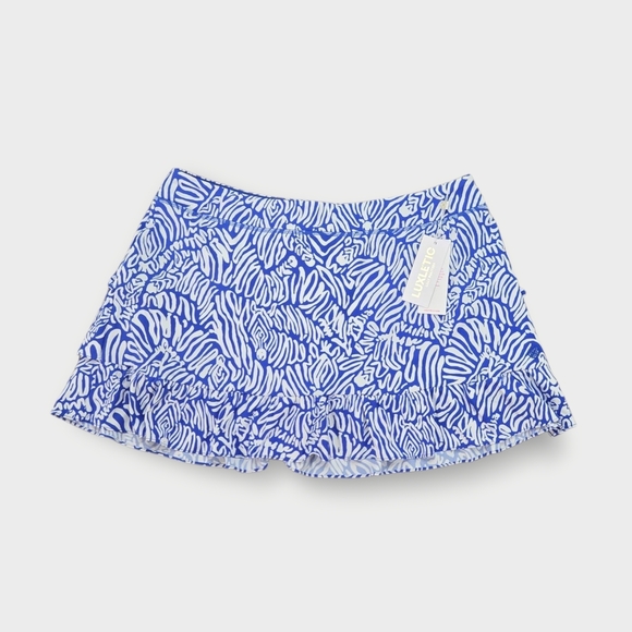 Lilly Pulitzer Womens Cascadia Skort Blue UPF 50 Luxletic Tennis Pickle Ball XL - Picture 5 of 9